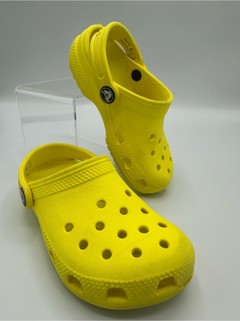 Crocs Classic Clog Bright Yellow Unisex Kids Shoes Size C10